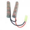 EP Batterie Nimh 9.6V 1600 mAh mini 8 élements,2 parties cqb