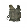 DMoniac Veste tactique Olive 8 poches holster + ceinturon