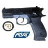 CZ 75D COMPACT CO2 LOURD dual tone blowback EN METAL HOP-UP AVEC RAIL 1.1 JOULE