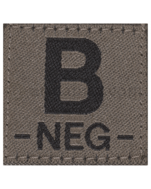 B Neg Bloodgroup Patch