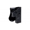 Holster G19 AMOMAX GAUCHER ROTATION 360 Noir