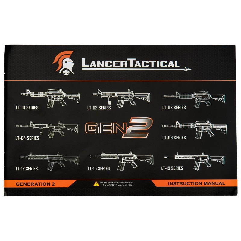 LT-02C GEN2 MK18 MOD0 pack complet 1j Noir Lancer Tactical