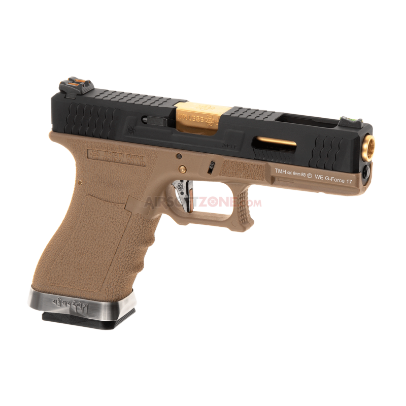 G-Force 17 BK Gold Barrel Metal Version GBB Desert (WE)