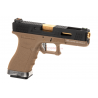 G-Force 17 BK Gold Barrel Metal Version GBB Desert (WE)