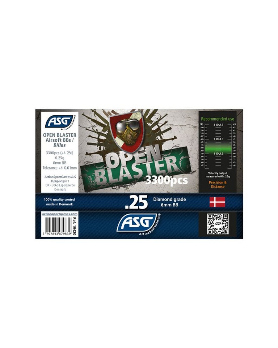 Blaster Billes 0.25g (x 3300) Bouteille