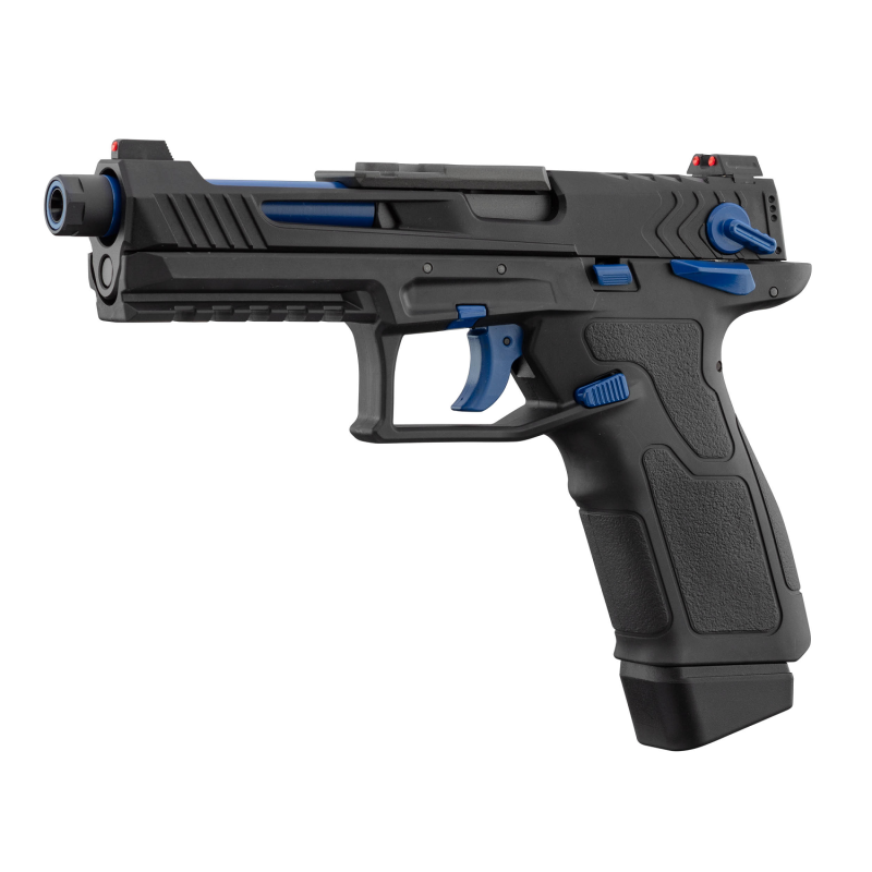 Lancer Tactical LTX Compétition airsoft Noir/Bleu Gaz plus Malette