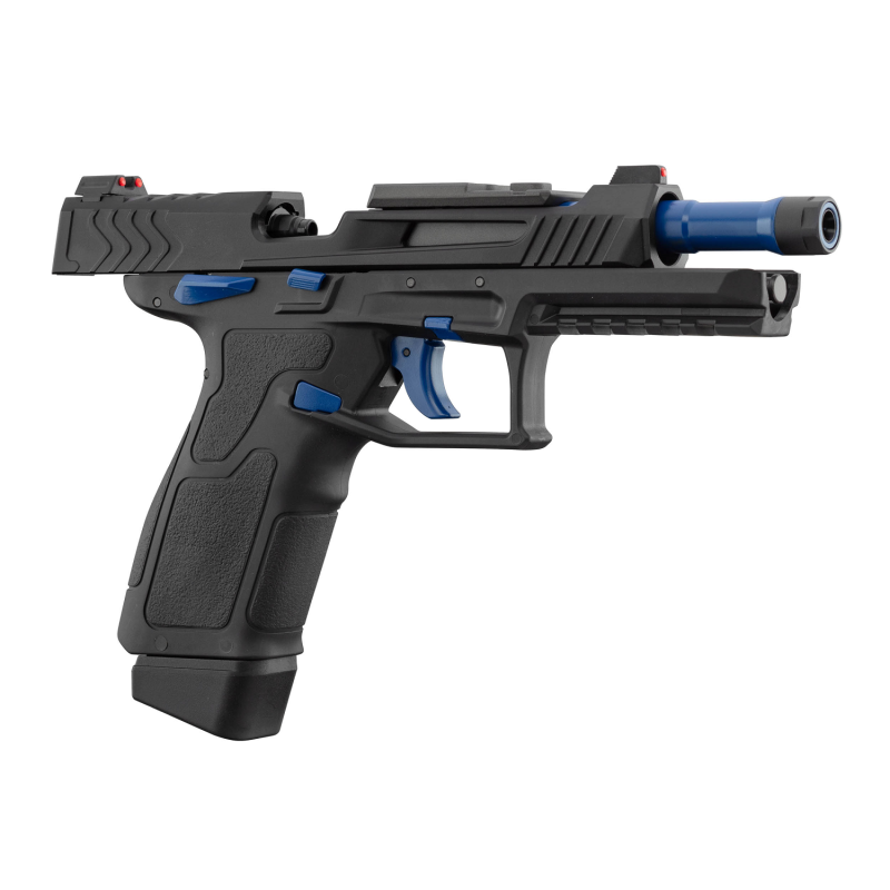 Lancer Tactical LTX Compétition airsoft Noir/Bleu Gaz plus Malette