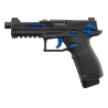 Lancer Tactical LTX Compétition airsoft Noir/Bleu Gaz plus Malette
