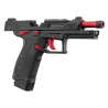 Lancer Tactical LTX Compétition airsoft Noir/Rouge Gaz plus Malette
