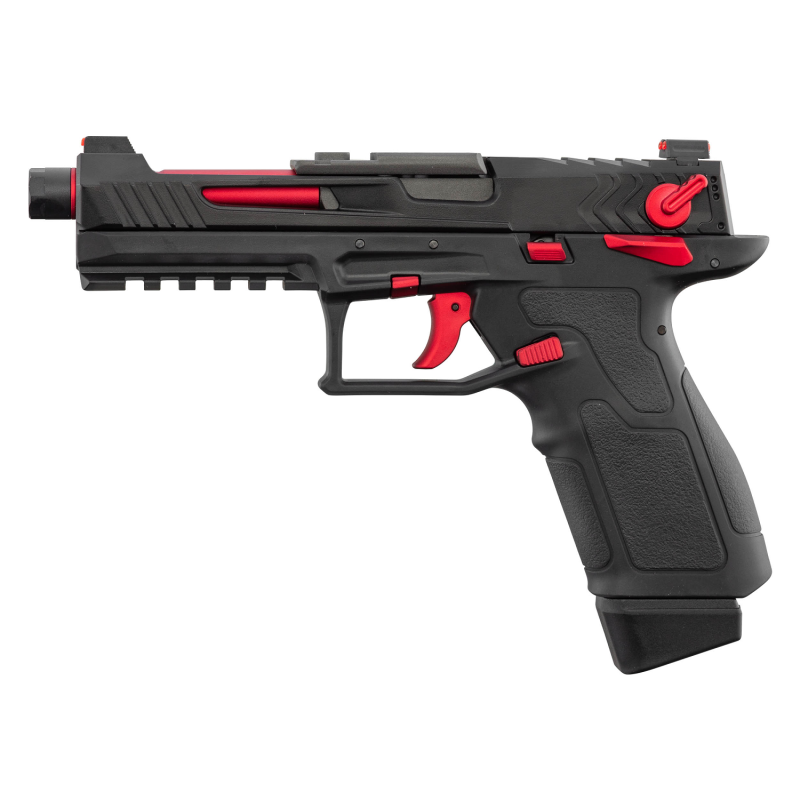 Lancer Tactical LTX Compétition airsoft Noir/Rouge Gaz plus Malette