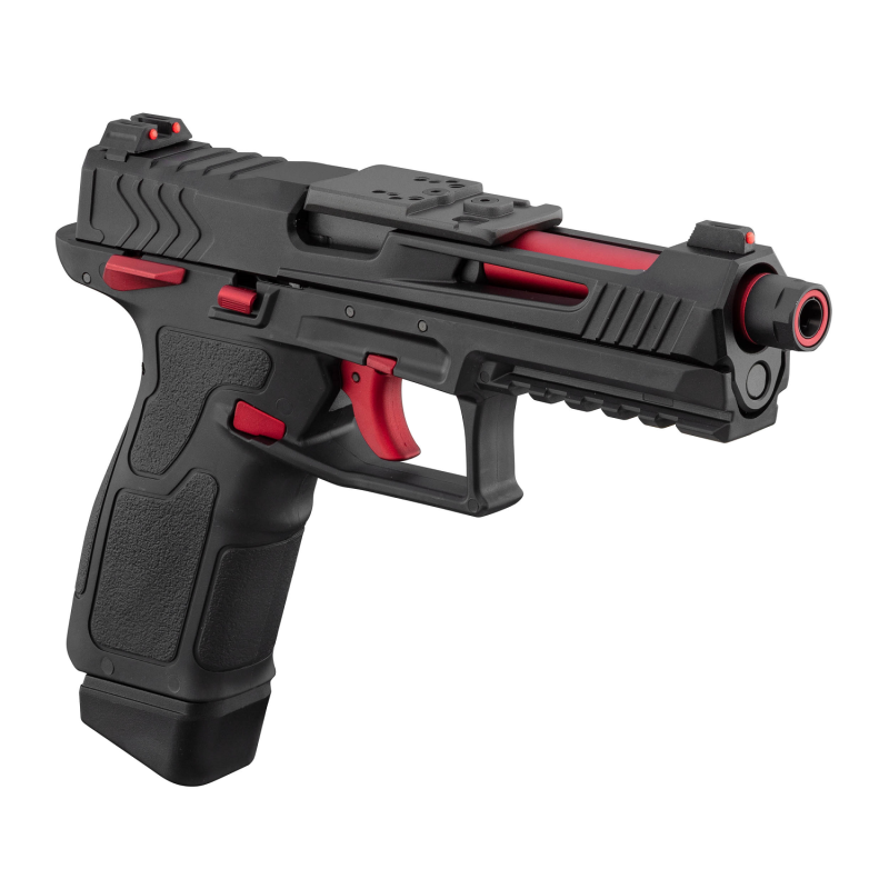 Lancer Tactical LTX Compétition airsoft Noir/Rouge Gaz plus Malette