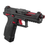 Lancer Tactical LTX Compétition airsoft Noir/Rouge Gaz plus Malette