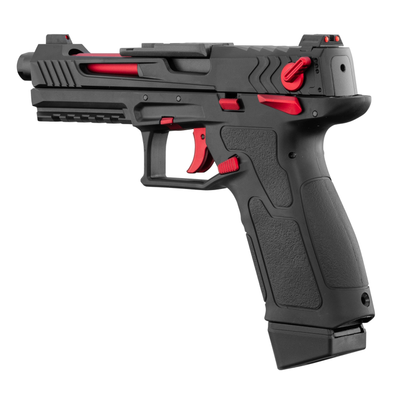 Lancer Tactical LTX Compétition airsoft Noir/Rouge Gaz plus Malette
