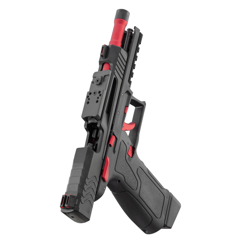 Lancer Tactical LTX Compétition airsoft Noir/Rouge Gaz plus Malette